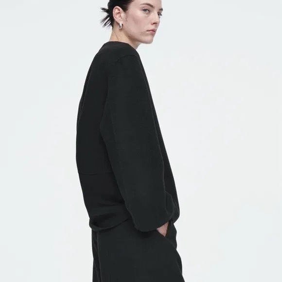 COS (NWT) Double-Faced Wool Blouse - Picture 7 of 11